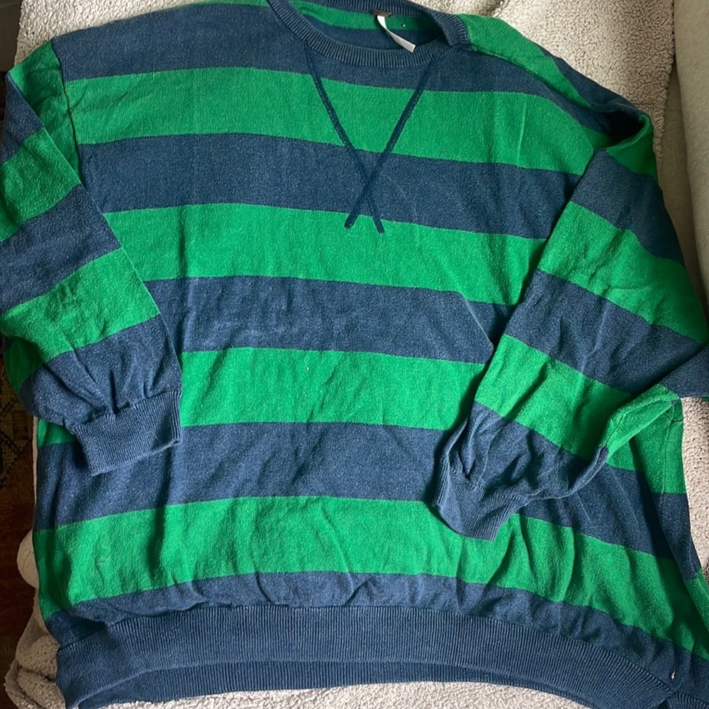 Free People Oversize striped pullover